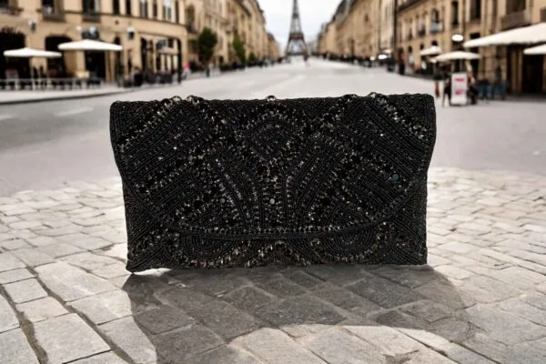 Black Clutch Purse - Image 7