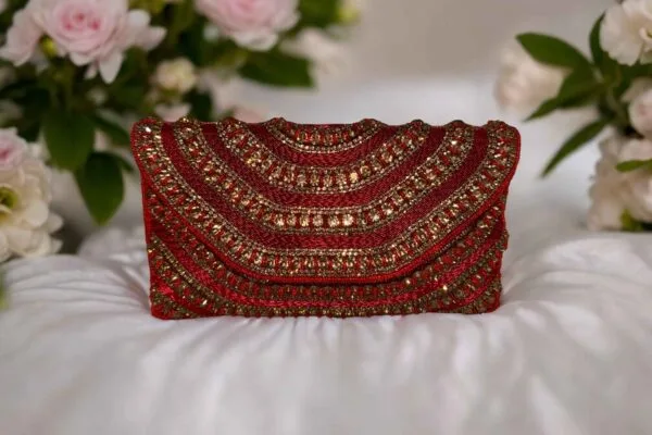 Red Clutch Purse - Image 6