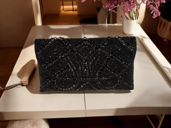 Black Clutch Purse - Image 6